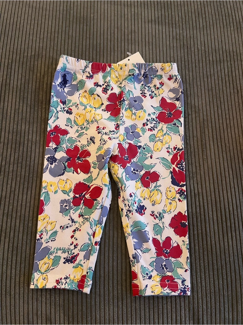 Ralph Lauren Girls' Floral Stretch Capri Pants - Multicolor